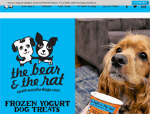 Tablet Screenshot of cooltreatsfordogs.com